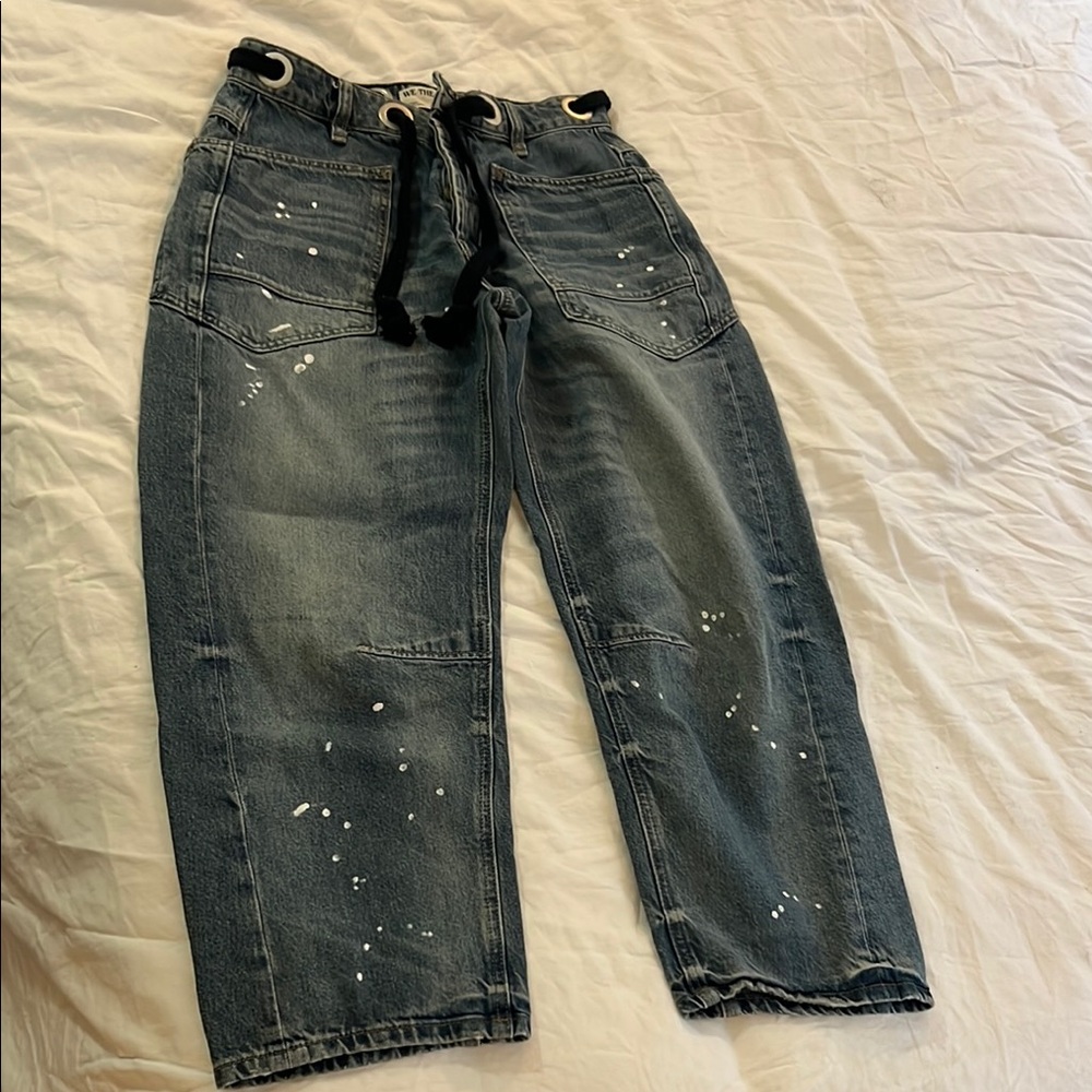 Free People Barrel Jeans